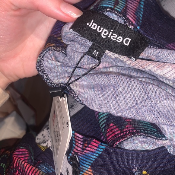 Desigual Tiered Maxi Drawcord Waist Knit Skirt Size S - Picture 6 of 16